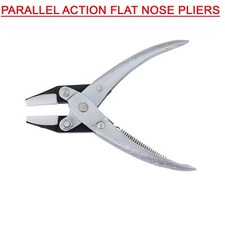 FLAT NOSE PLIERS PARALLEL ACTION DOUBLE NYLON JAWS JEWELLERY WATCH CRAFTS TOOL