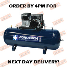 FACTORY/WORKSHOP/GARAGE AIR COMPRESSOR FIAC WORKHORSE 3HP 200L 13CFM 240V