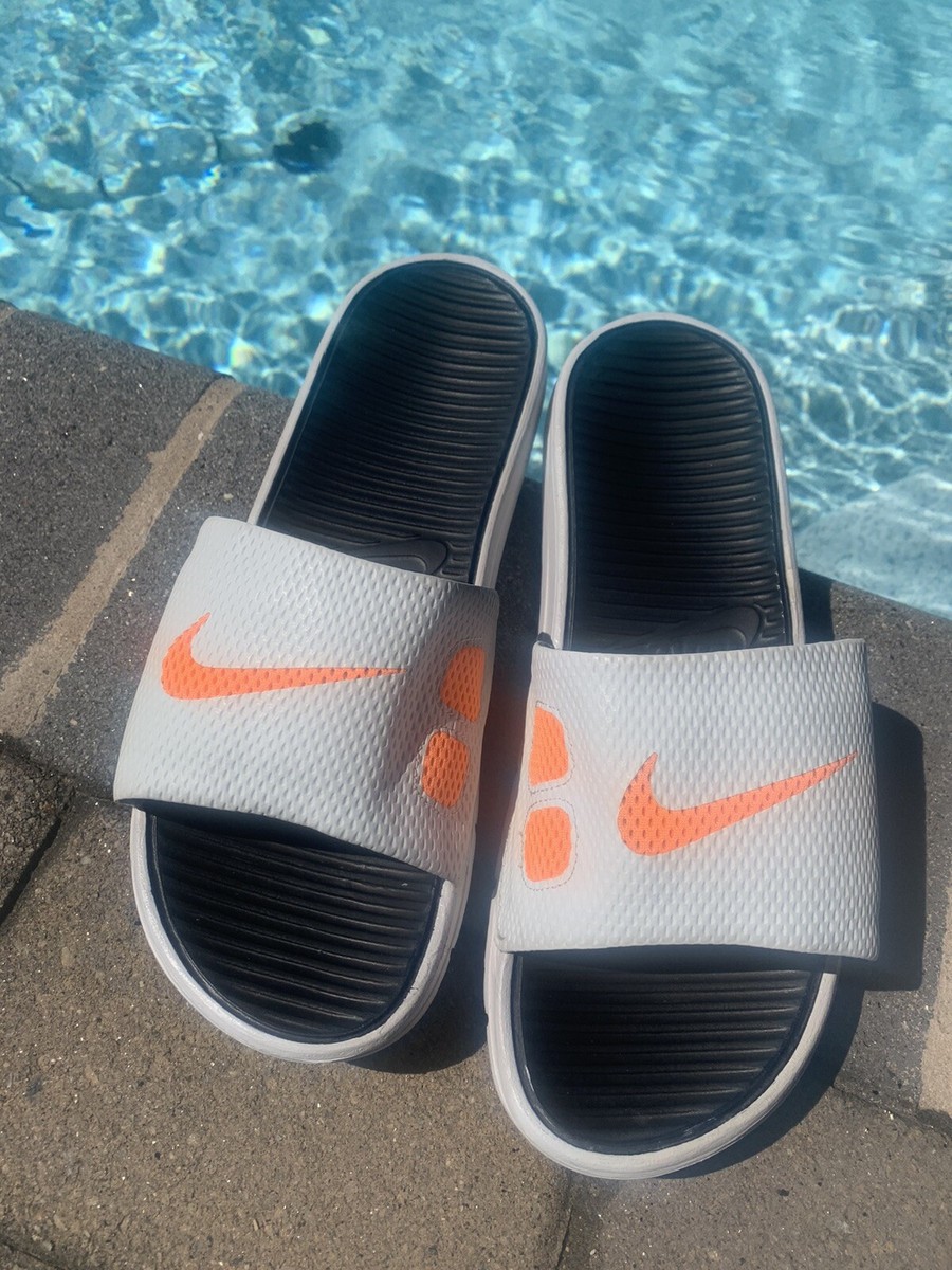 NIKE ORANGE BENASSI SWOOSH SLIDES TEAM LASER NWT Nike | Shoes | Nike Benassi Slide In Crimson Neon Orange Us  main image 3