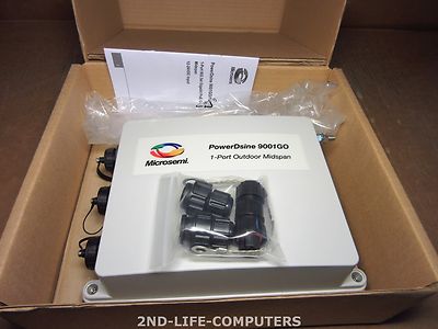 Microsemi PowerDsine PD-9001GO 12DC-ARB 1-Port PoE 802.3AT Outdoor Midspan NEW
