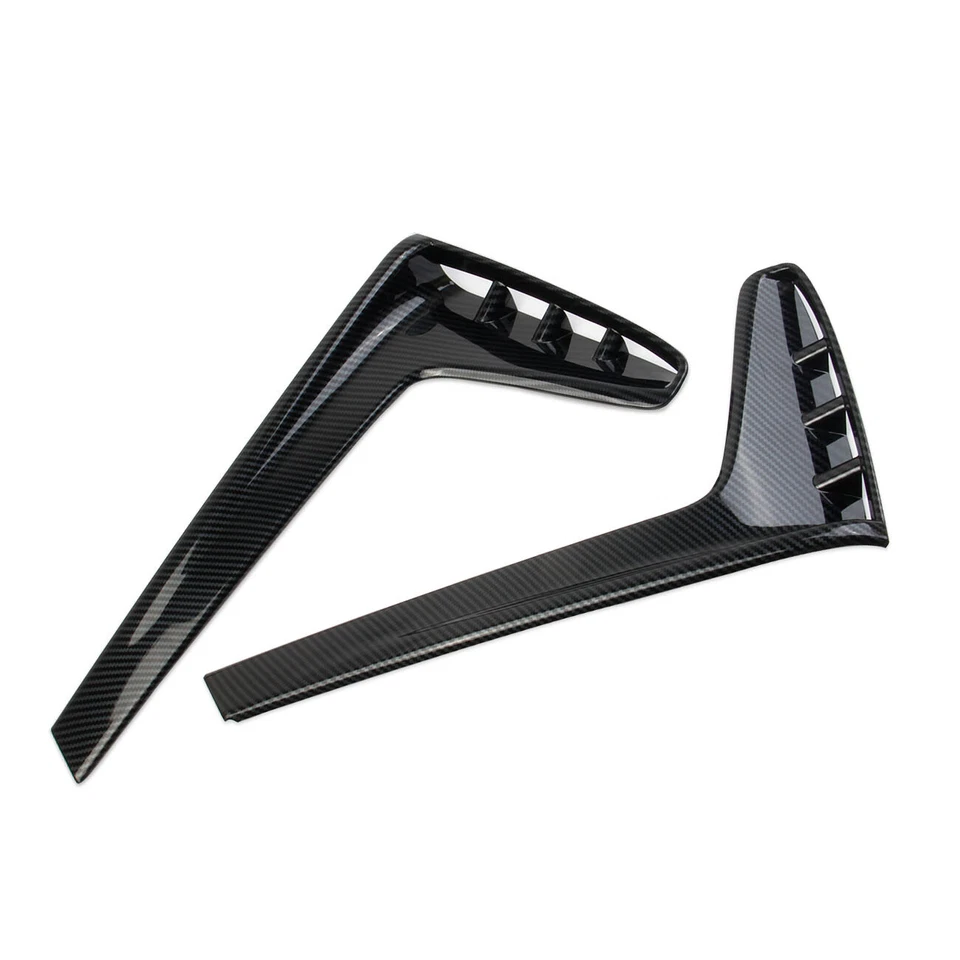 Carbon Fiber Style Front Fog Light Lamp Trim Cover For Honda Ridgeline 2021-2025 - Image 4 of 4