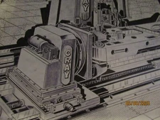 Vintage G.A. Gray 200 Ton Precision Positioner Industrial Drawing Harnischfeger