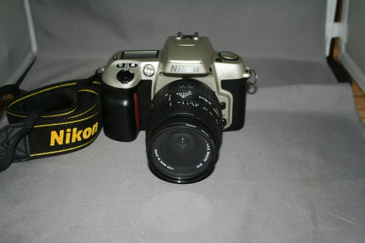 Nikon N60 Camera Set w Sigma AF 28 80mm f 3.5 5.6 II macro lens