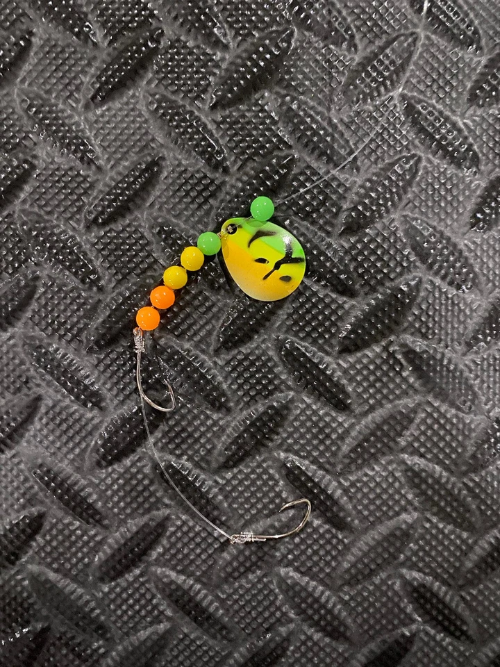 North Coast Lure Walleye Crawler Harness 5 Pack Dbl Hook Colorado Blade 3 - Image 2 of 3