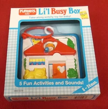 Vintage Playskool 1988 Li'l Busy Box Baby Toy - NEW