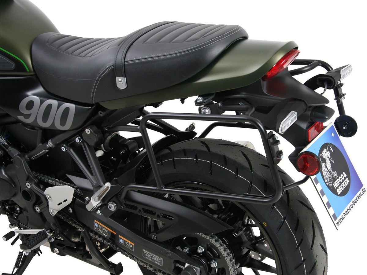 アクセサリー Becko Kawasaki Z900 RS/Cafe Pannier Frames Lock-it - Black HEPCO