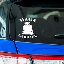 Trump 2024 MAGA Garbage Republican Die Cut Decal Vinyl Stickers for Cars