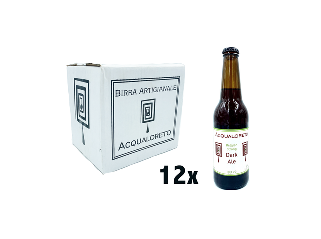 Cassa Di Birra Rossa Artigianale Agricola Acqualoreto Belgian Dark Ale 33 Cl Ebay