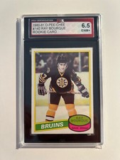 1980-81 OPC O-PEE-CHEE Raymond Bourque Rookie card RC KSA 6.5 ENM+ # 140