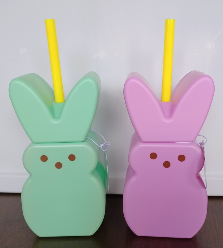 NEW Target Bullseye's Playground Easter PEEPS Bunny Tumblers: Purple & Mint