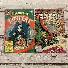 Red Circle Comics Sorcery #6 1974 Chilling Adventures in Sorcery 1972 Lot of 2