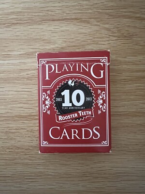 Hahn Zähne 10 Jahre Jubiläum Spielkarten