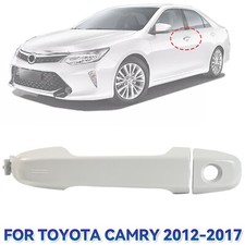 White Door Handle Outside Front Left Driver S...