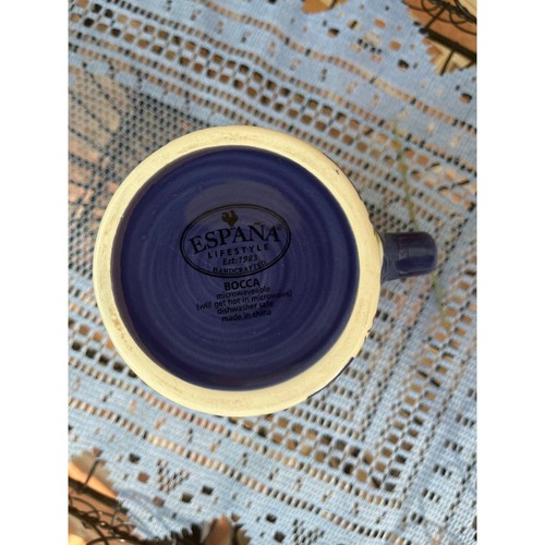 ESPANA Lifestyle Mug BOCCA Floral Dots Lime Blue Yellow Red - Picture 4 of 7
