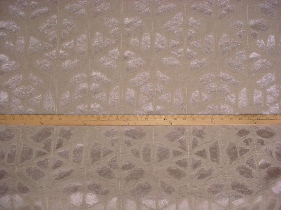 3-3/4 Casamance 38250858 Revelation Beige Taupe Satin Jacquard Upholstery Fabric - Image 2 of 4