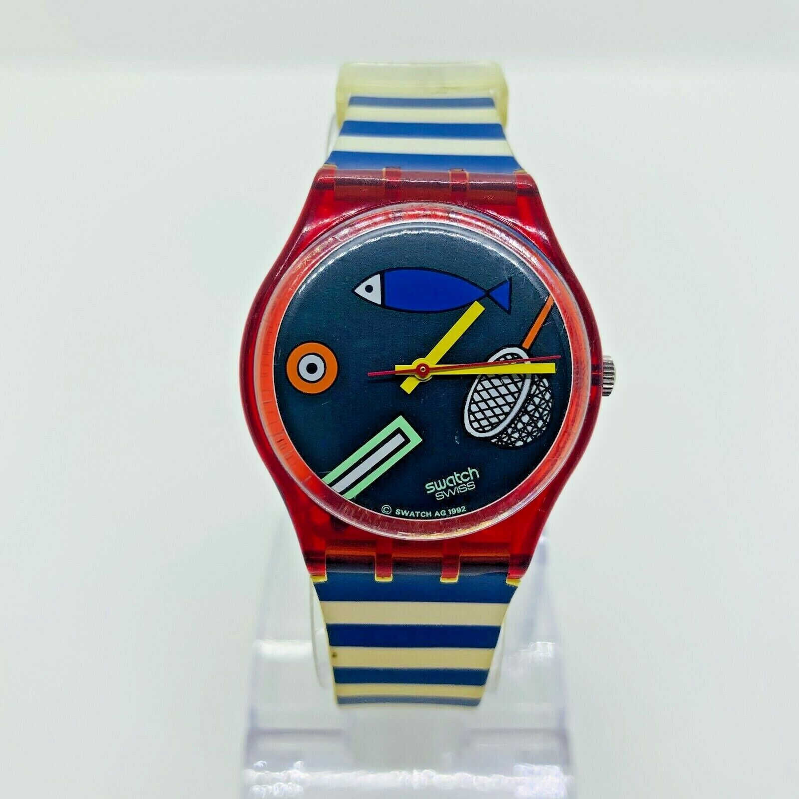 スノーブルー swatch スウォッチ 魚釣り １９９２ - 通販 - www.saint