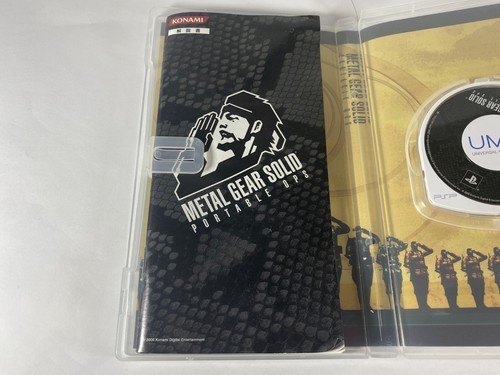 PSP Metal Gear Solid Portable Ops Sony Playstation Portable PSP JP Game Complete - Picture 3 of 7