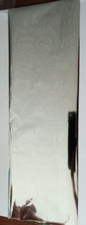 1 Bogen  METALLIC  - TRANSERFOLIE +++ SILBER  +++  HOLOGRAMM +++ Jittenmeier