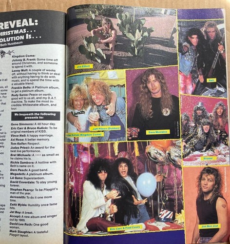 Rock Scene Magazine February 1989 Gene Simmons/Bon Jovi/ Stryper/Cinderella/Ratt - Picture 19 of 24