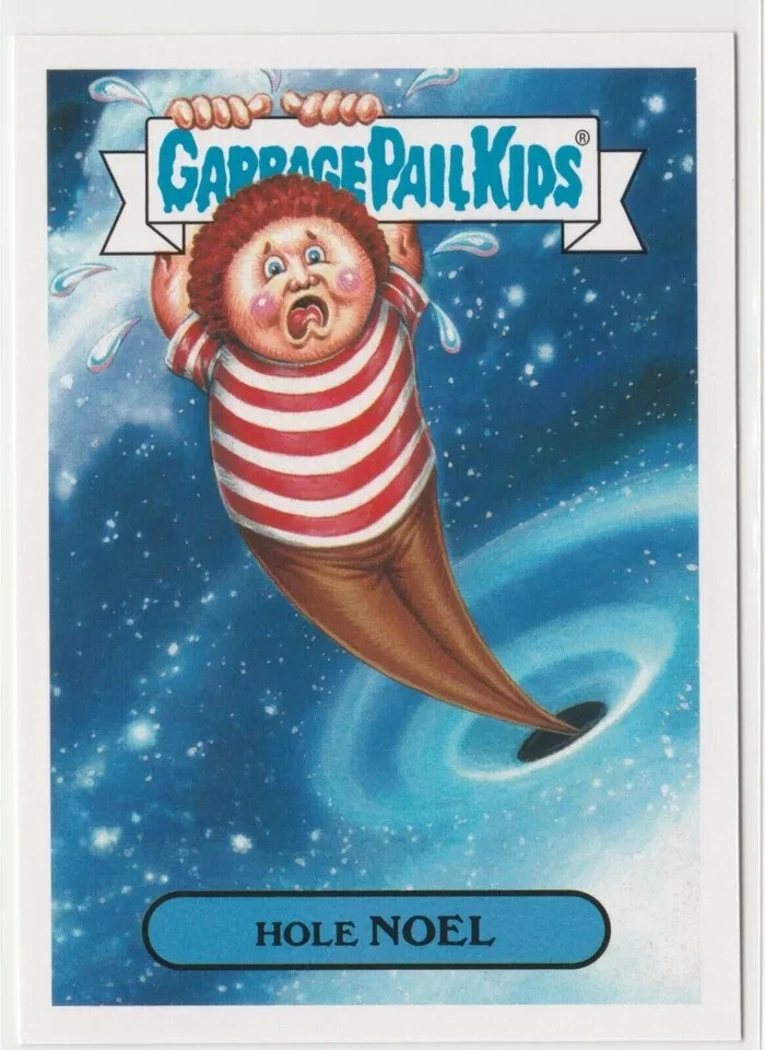 Vintage 2017 Garbage Pail Kids GPK Hole Noel #18b Adam-geddon Card