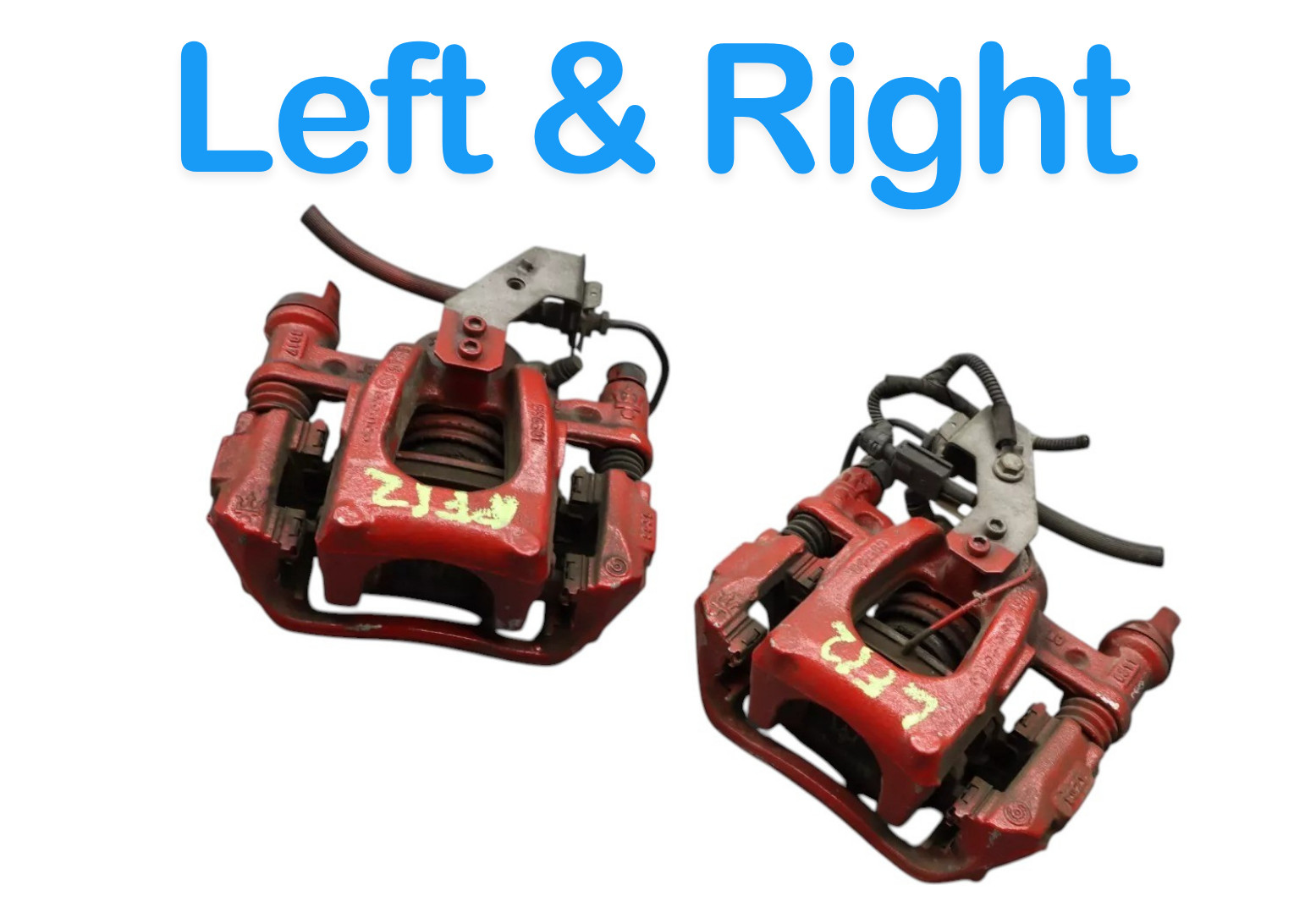 14-17 Maserati Ghibli Rear Left & Right Side Brake Caliper Calipers Set OEM