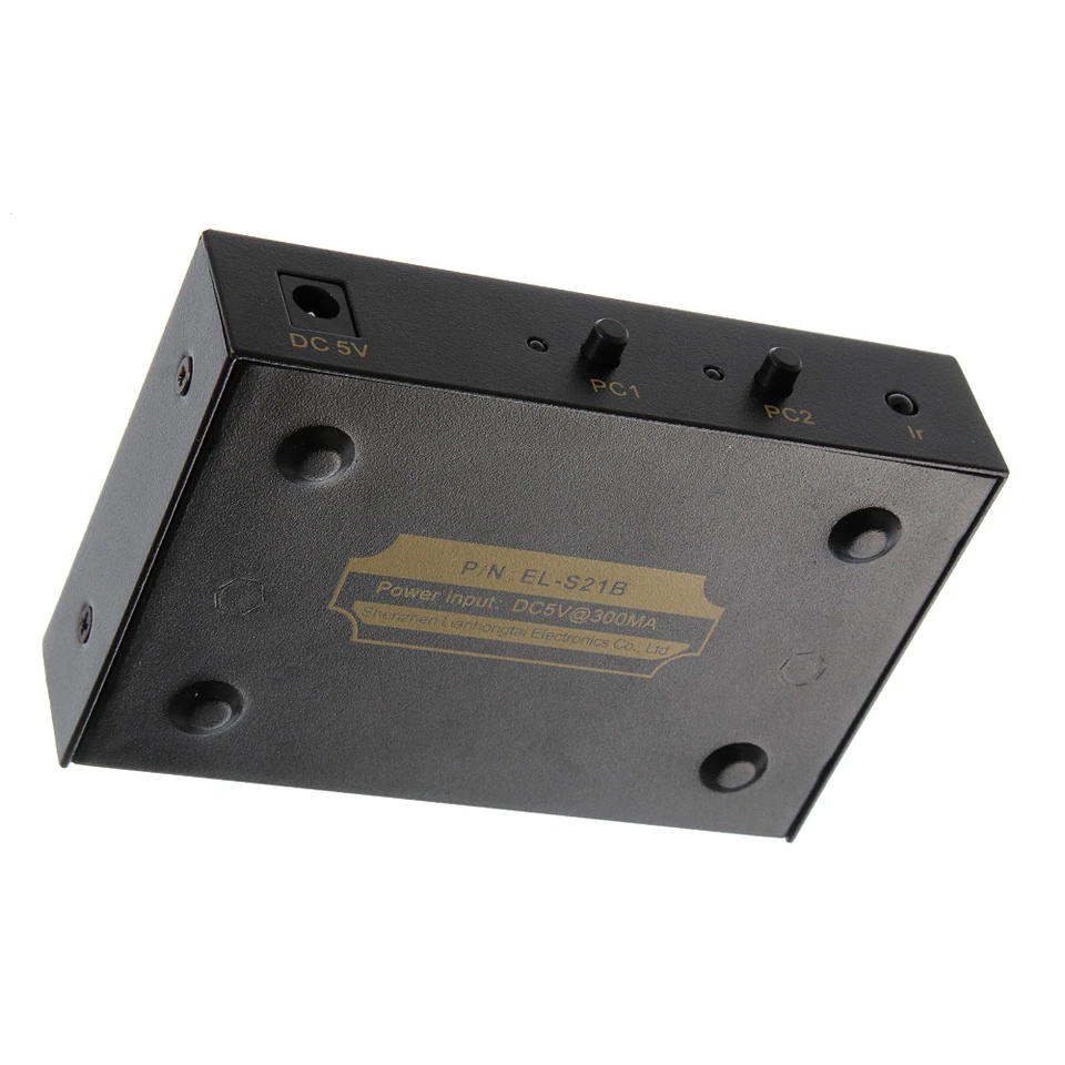 VGA SVGA Monitor Sharing Switch Box 2 Port 2 In 1 Out LCD PC TV +Remote Control - Image 4 of 4