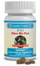 ActiveHerb Guang Ci Tang Shou Wu Pian FotiHair 200mg 200 Tablets - Newest Exp.