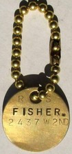 FRÜHE NOS GM FISHER KAROSSERIE CHECK TAG Buick, Cadillac, Chevy, Olds, Pontiac #AA68