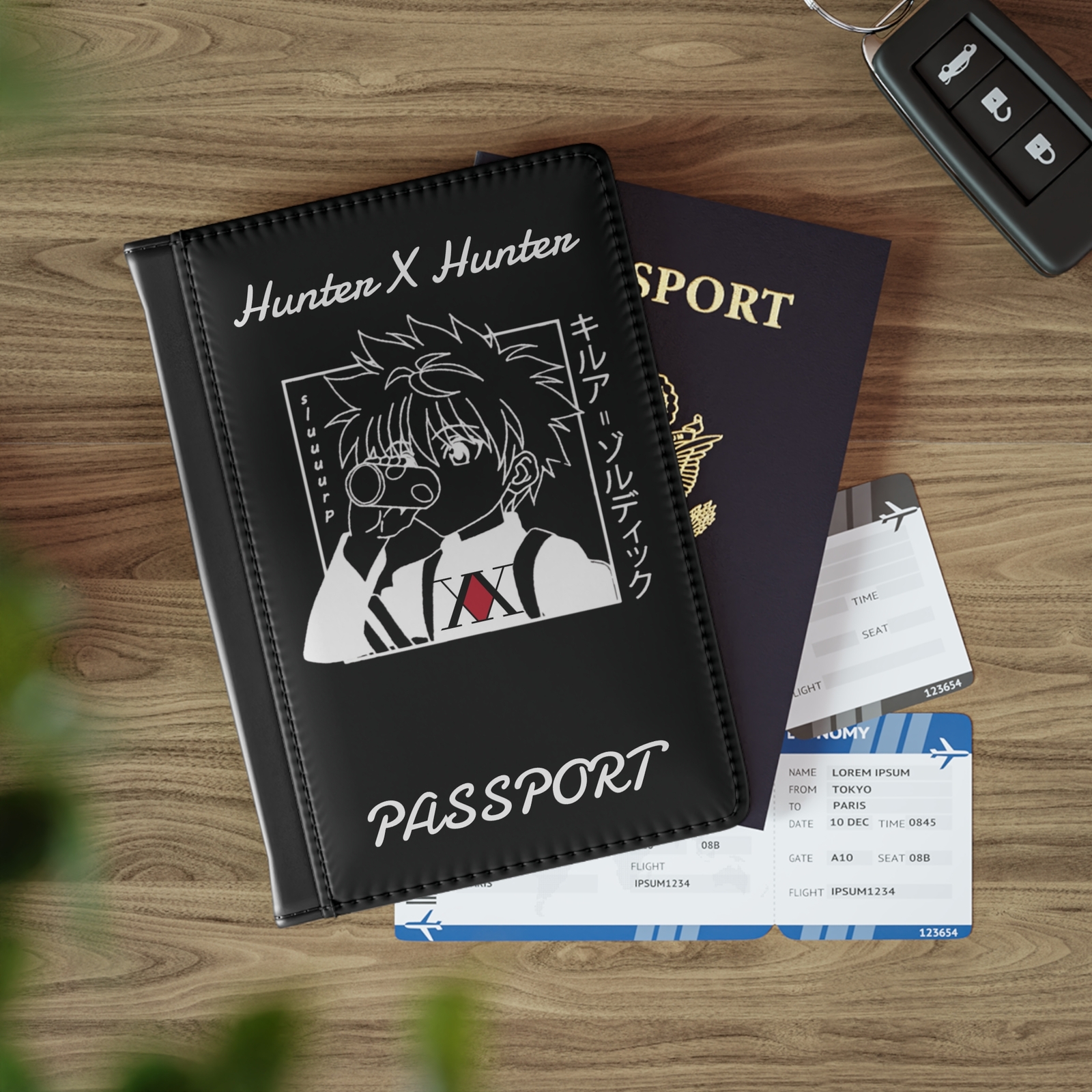 Anime Travel Passport Holder Wallet Case - Hunter x Hunter Design-image
