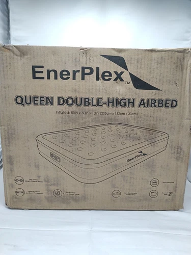 EnerPlex 13" Double High Queen Air Mattress with Built-in Pump