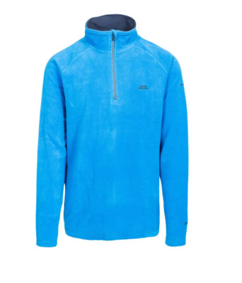 Trespass Blackford leichtes Microfleece halber Reißverschluss schnelltrocknendes Herrenoberteil S-3XL
