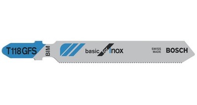 Bosch Stichsägeblatt T 118 GFS Basic for Stainless Steel, 5er-Pack