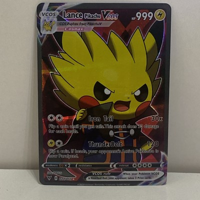 Pokemon Karte Pikachu Cosplay Lance Holo Prism