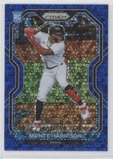 2021 Panini Prizm Tier II Blue Donut Circle 34/199 Monte Harrison #118 05ov