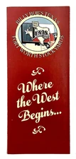 1980s Fort Worth TX Billy Bob's Texas Stockyards Dry Goods VTG Travel Brochure