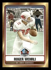 2007 Topps #HOF-RW Roger Wehrli Hall of Fame Class of 2007 St. Louis Cardinals