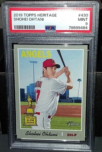 2019 Topps Heritage #430 Shohei Ohtani PSA 9