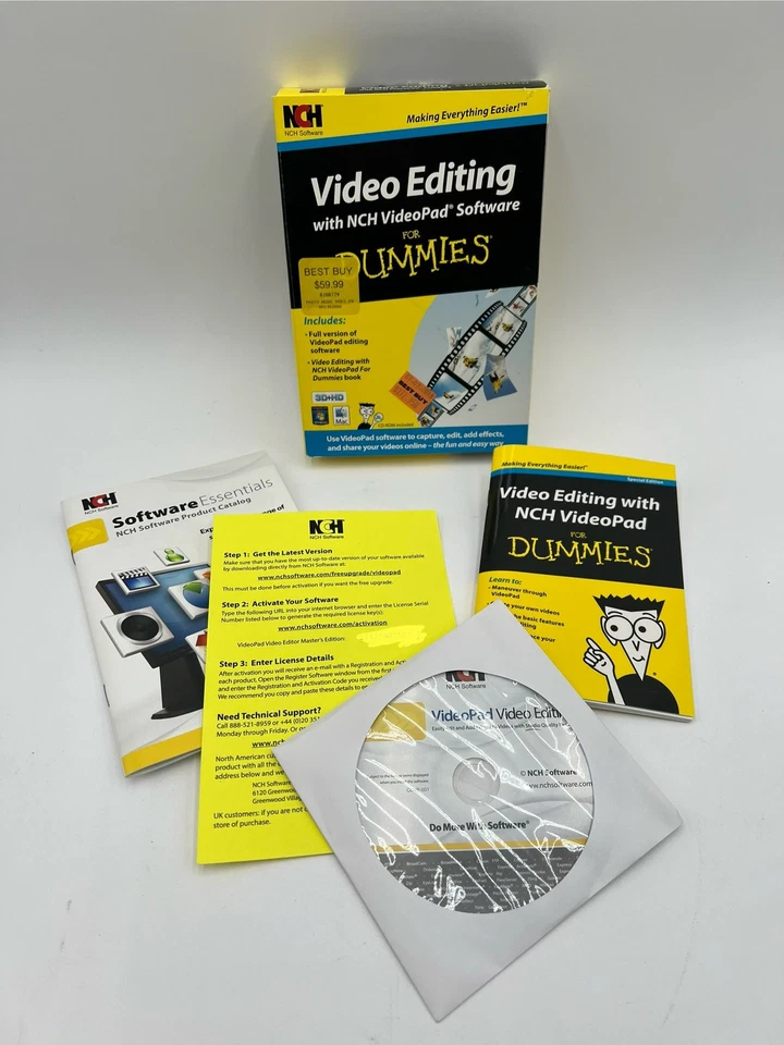 Video Editing NCH VideoPad Software For Dummies CD ROM & Book - Image 3 of 4