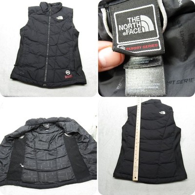 The North Face Down Vest Womens XS Black Summit Series 700 Lightweight Packable
