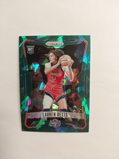 2026 WNBA Prizm Lauren Betts Green Cracked Ice Prizm #133 RC Washington Mystics 