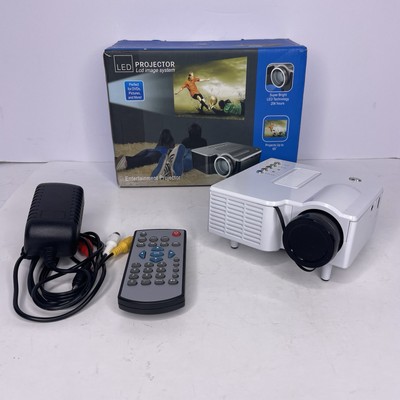 LED Entertainment Projector LCD Image System Projects Up To 60'' (Portable Mini)
