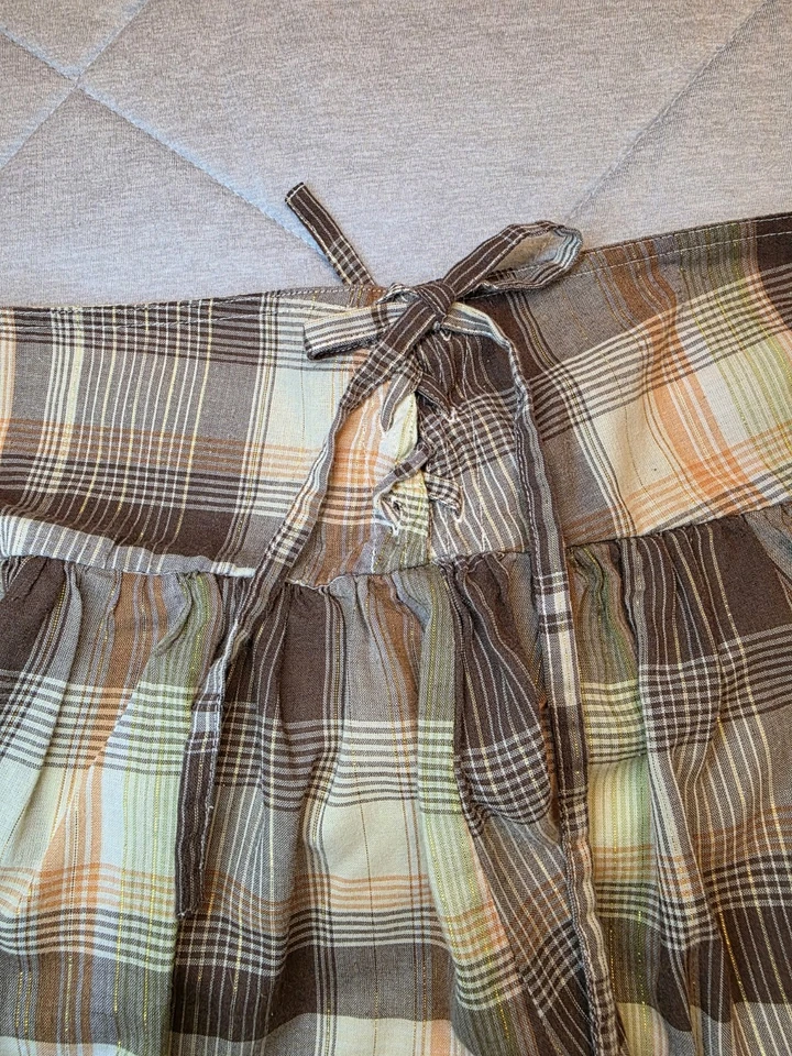 Minifalda para mujer Coco and Chase Y2K talla pequeña marrón/beige Foto 3 de 4