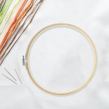 Bamboo Circle Embroidery Hoop 9 Inch Ideal for Crafting Projects