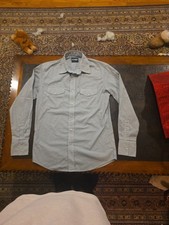 Wrangler Western Pearl Snap Long Sleeve Shirt Vintage Mens Medium