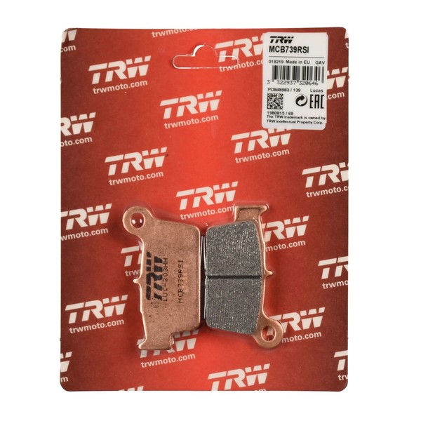 Trw Bremsbelag Sinter Offroad Racing (FüR: Yamaha Yz 450 F CJ10C 06-09 Hinten )-image