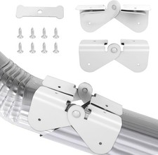 12Pcs Downspout Extension Hinge with Screws Clasp Gutter Accessory