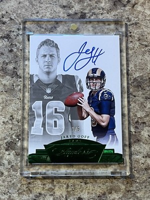2016 Panini Flawless - Rookie Flawless Signatures Jared Goff #RFJG Emerald 1/5