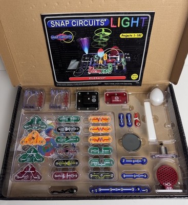 Elenco Snap Circuits LIGHT SCL-175 Electronics Exploration STEM Kit - Incomplete