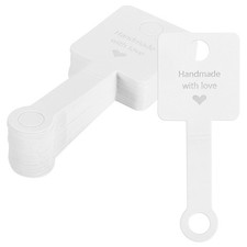 Card Display Bracelet, 100pcs Sticker Card Display Necklace, White