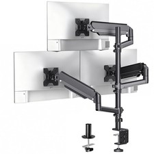 Triple Monitor Mount for 13-34 inch Screens, Full Adjustable 3 Monitors Desk ...